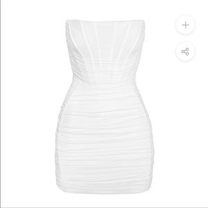 Ayia Corset Mesh Mini Dress Medium